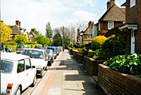 Fig 14 - Top of Corringham Road 1997 photo(18k)